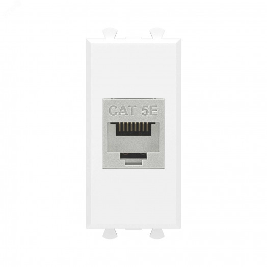 Avanti Компьютерная розетка RJ-45 без шторки      модульная кат.5е экранированная Белое облако 1    модуль
