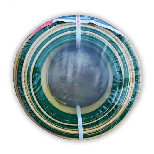 Провод силовой ПуВнг (А)-LS 1х2.5 желто-зеленый бухта однопроволочный