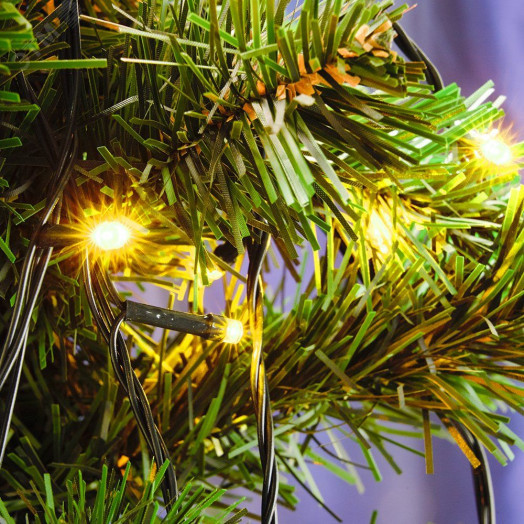 Гирлянда линейная LED желтый 4м с контроллером