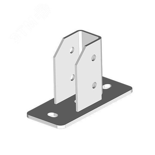 Опора для СТРАТ профиля 41х(21-62), толщ. 4,0 (пятка - 6,0мм), гальван. цинк