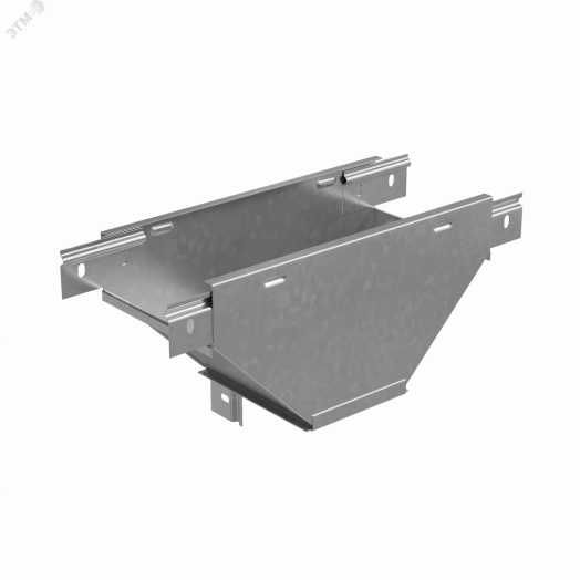 Т-ответвитель переходник 50х600-200 мм верт. c разворотом трассы на 90 гр. ПЛЮС (нижняя часть меньше исходной)