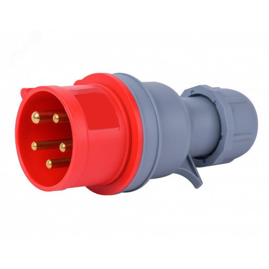 Вилка кабельная переносная 3Р+РЕ+N 16А 380В IP44 ВП-103