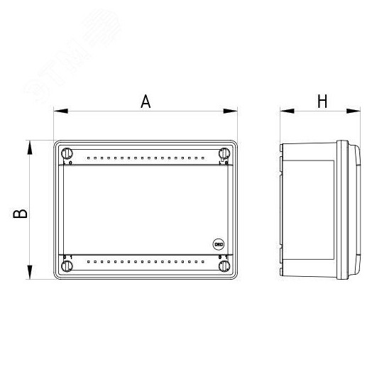 Коробка пластиковая FS с гладкими стенками и клеммникамиIP56 240x190x90мм 6р 450V 20A 10мм.кв нержавеющий контакт
