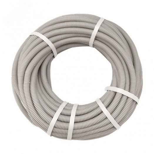 Труба гофрированная из ПВХ, с зондом, d 16мм, 25 м/уп