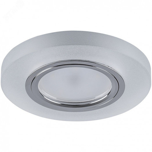 Светильник ИВО-50w G5.3 со светодиодной подсветкой 4000К белый матовый