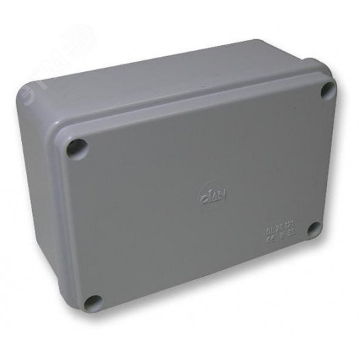 Коробка распаячная 120х80х50,без вводов, для открытой проводки, серый