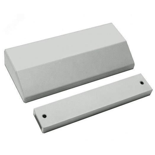 Замок электромагнитный ALM-250FT-12V, усилие удержания якоря 250 кгс, влагозащищенный, серый