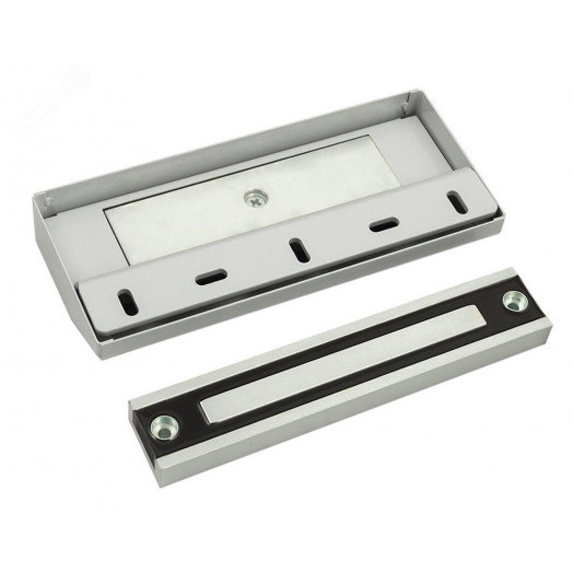 Замок электромагнитный ALM-250FT-12V, усилие удержания якоря 250 кгс, влагозащищенный, серый