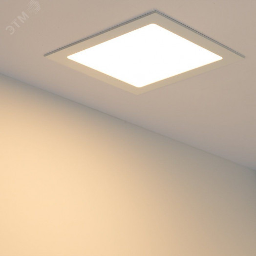 Светильник DL-192x192M-18W Day White (ARL, IP40 Металл, 3 года)