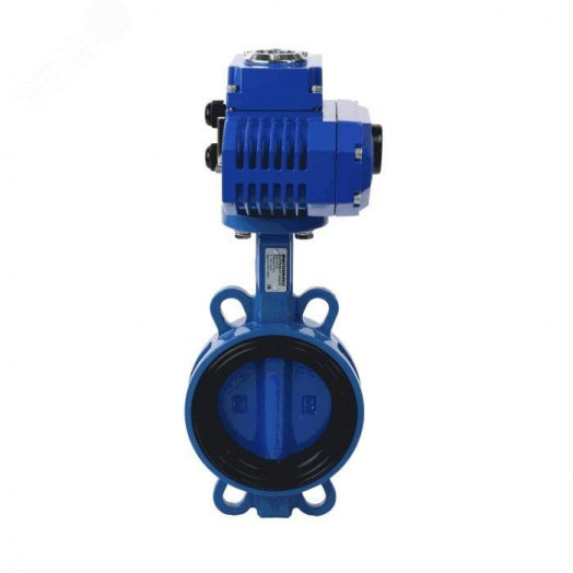 Затвор дисковый поворотный чугун Ду 125 Ру16 межфланцевый с электроприводом 230В диск чугун манжета EPDM