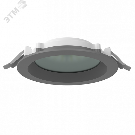 Светильник светодиодный DL-01 Pro 160 мм 20 Вт 3000 К CRI90 176x51 мм IP65/40 RAL7045 серый муар с защитным силикатным стеклом аварийный автономный постоянного действия