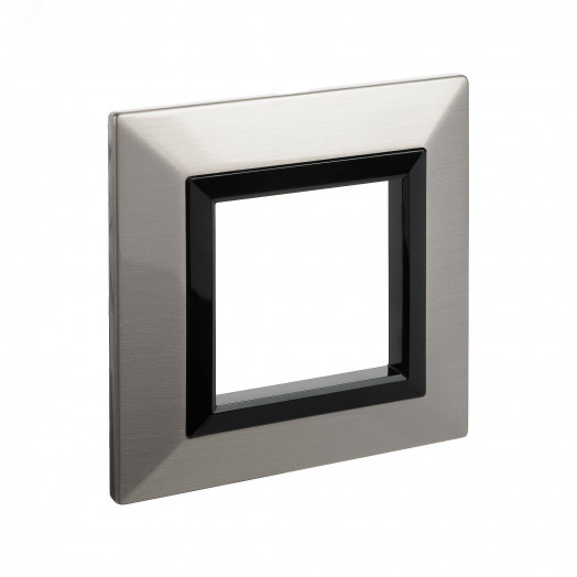 Рамка из металла, ''Avanti'',  никелированная, 2 модуля