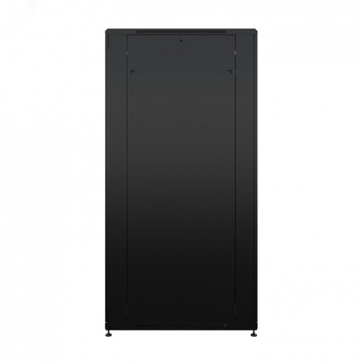 Шкаф напольный универсальный серверный R 47U 800х1000мм, 4 профиля 19, двери перфорированная и сплошная металл, боковые стенки съемные, регулируемые опоры, разобранный, черный RAL 9005