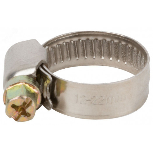 Хомут обжимной (нержавеющая сталь) 12-22 мм