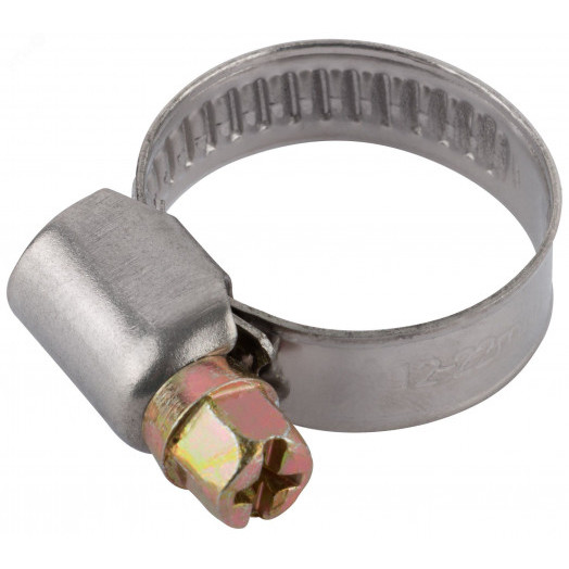 Хомут обжимной (нержавеющая сталь) 12-22 мм