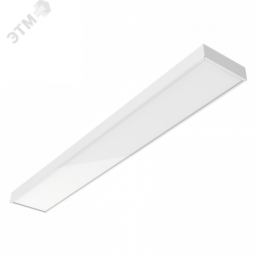 Светильник светодиодный VARTON E270 2.0 для образовательных учреждений 42 Вт CRI90 4000 K встраиваемый/накладной 1195х180х50 мм IP40 с опаловым рассеивателем с микроволновым датчиком движения