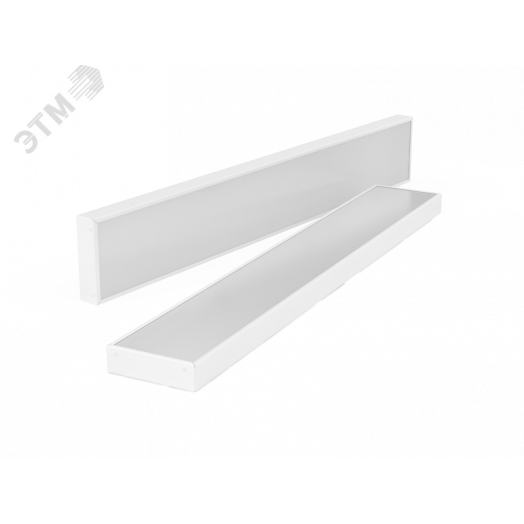 Светильник светодиодный VARTON E270 2.0 для образовательных учреждений 42 Вт CRI90 4000 K встраиваемый/накладной 1195х180х50 мм IP40 с опаловым рассеивателем с микроволновым датчиком движения