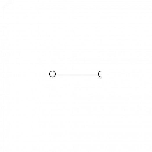 Клемма вставная, зажим push-in, 1 точка подключения, 2.5 кв.мм, серая