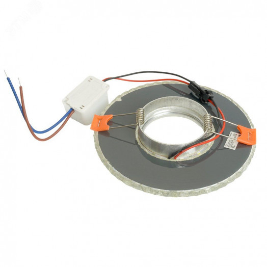 Светильник ИВО-50w G5.3 со светодиодной подсветкой 4000К прозрачный хром