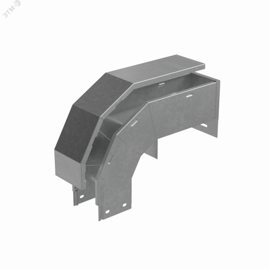 Т-ответвитель крышка верт. вниз 80х400х100 мм ПЛЮС