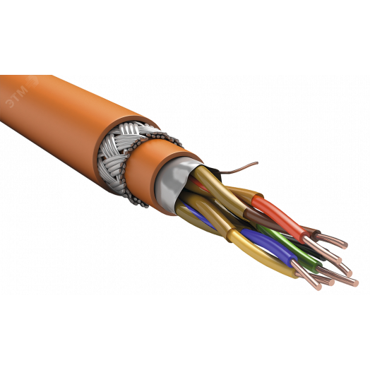 Кабель RS-485 интерфейсный 2х2х0.98 Кнг(А)-FRHF оранжевый (200м)