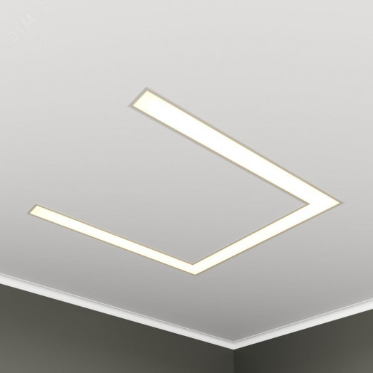 Светильник светодиодный RVE-LBX-SYMBOL-П-530-V (Символ П 530х530х100мм S80мм 34Вт встраиваемый 4000K Белый)