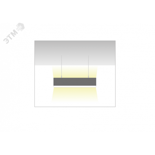 Светильник светодиодный ДСО-30Вт 3000К X-Line Up&Down Черный