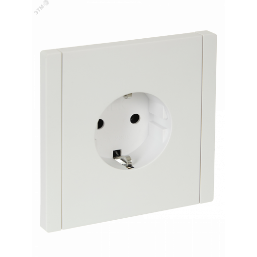 FORTE&PIANO Розетка 1-местная с заземлением без защитных шторок винтовое крепление 16А FP216 белый IEK