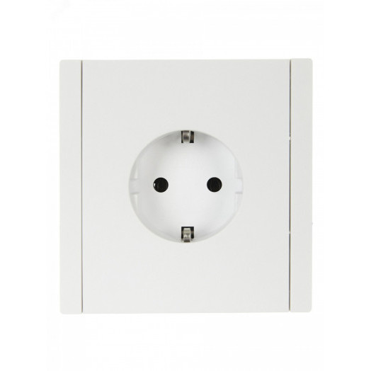 FORTE&PIANO Розетка 1-местная с заземлением без защитных шторок винтовое крепление 16А FP216 белый IEK