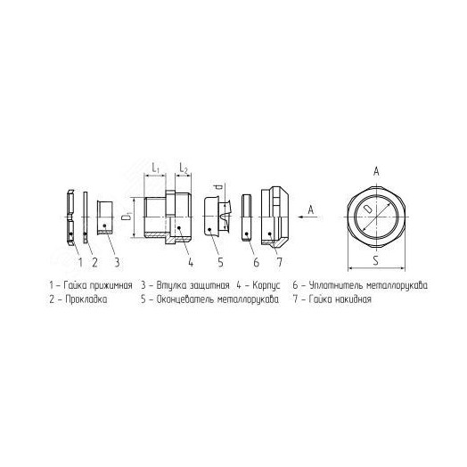 Муфта вводная ВМ (INOX) 38