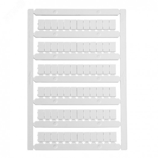 Маркировка для клемм Ш=6 мм без надписей 72 шильдика OptiClip MC6