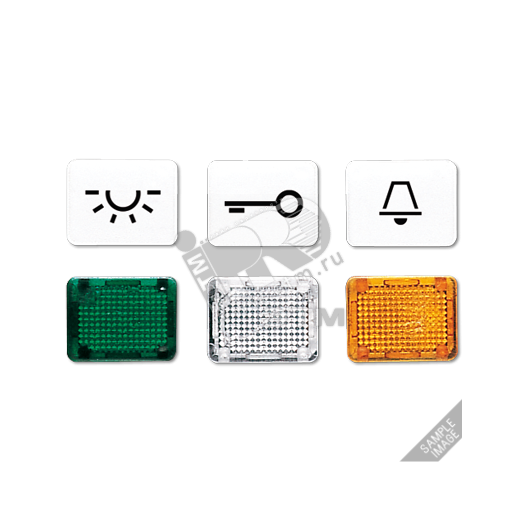 Окошко с символом для KO-клавиш символ ключ слоновая кость