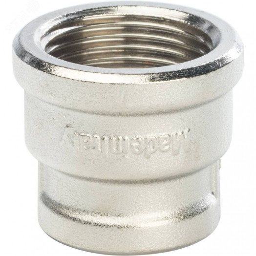 Муфта ВВ 3/4'х1/2' переходная, никелированная