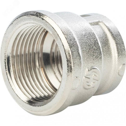 Муфта ВВ 3/4'х1/2' переходная, никелированная