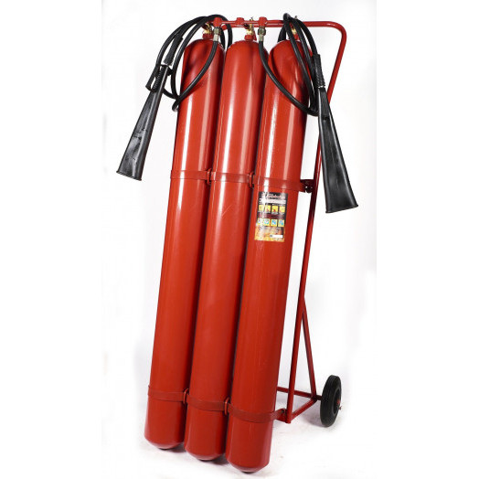 Огнетушитель углекислотный ОУ-55 ВСЕ-01 в сборе   (сварная труба)