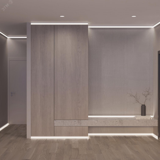 Профиль PLINTUS-H80-2000 ANOD (Arlight, Алюминий)