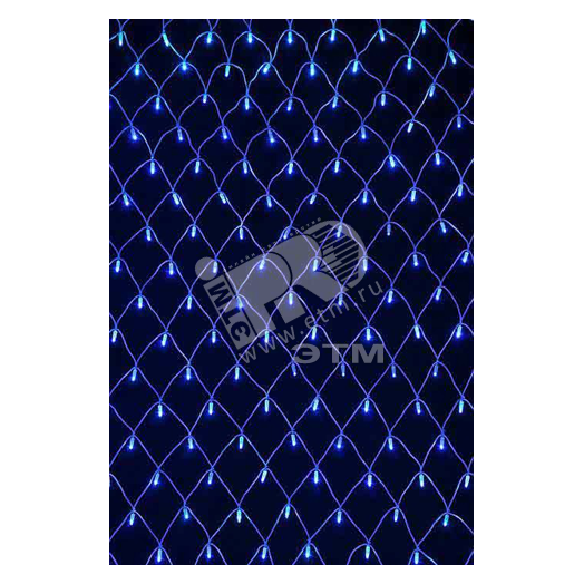 Гирлянда-сетка NTLD144-B-E-F 10% мигающих LED уличная синий