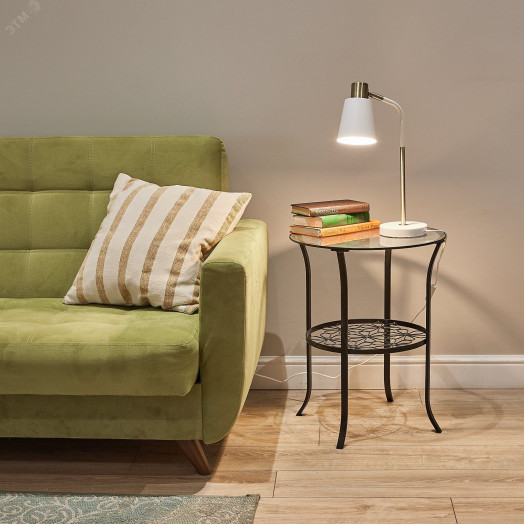 Светильник настольный 60W Цоколь Е27 Механический выключатель UML-B700 E27 WHITE Белый ТМ