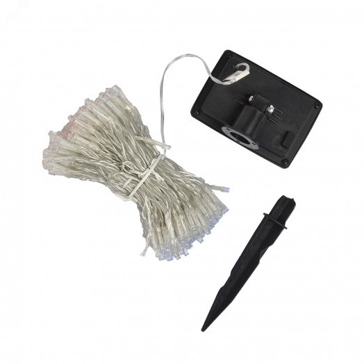 Садовый занавес на солнечной батарее USL-S-132/PT1515 MULTICOLOR CURTAIN 192 светодиода Разноцветный свет  1*АА Ni-Mh аккумулятор в/к IP44