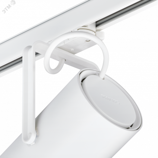 Светильник трековый ДПО 21 Вт 2000 лм 3000К 220-240В IP20 Узкий угол (12 гр), пластик Белый GreenSpace Accent Projector G2 PHILIPS