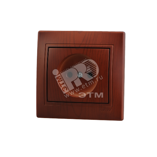 Мира Розетка без заземления керамика вишня