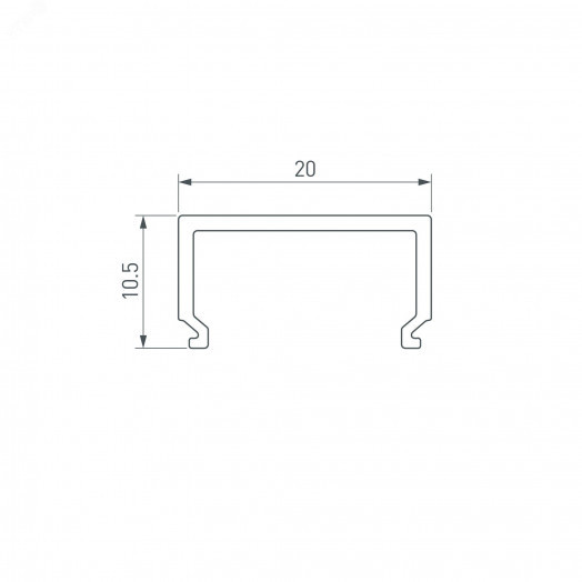 Экран SL-LINE-2011-2500 Square OPAL (Arlight, Пластик)