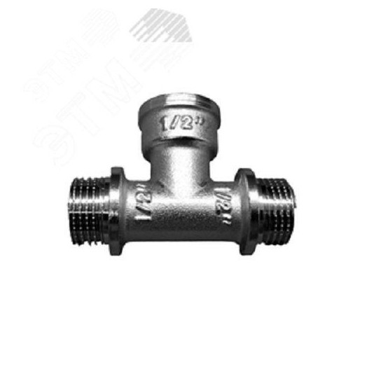Тройник НВН 1/2'х1/2'х1/2' переходной, никелированный, уп