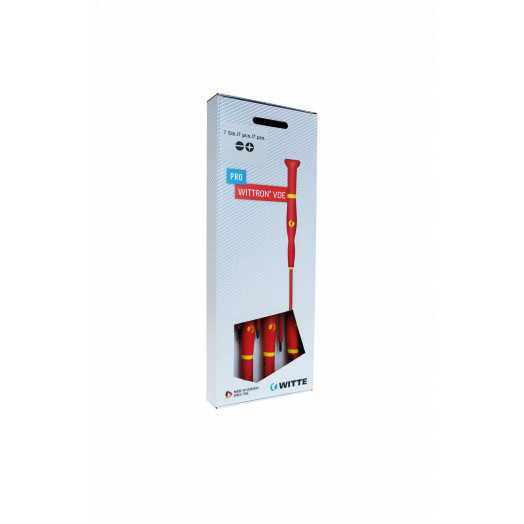Набор диэлектрических отверток для точных работ WITTRON VDE PH/SL 7 шт, блистер