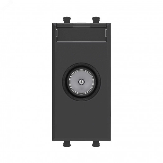 Avanti Розетка TV оконечная модульная,  Черный матовый, 1 модуль