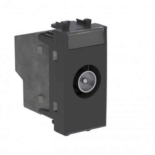 Avanti Розетка TV оконечная модульная,  Черный матовый, 1 модуль