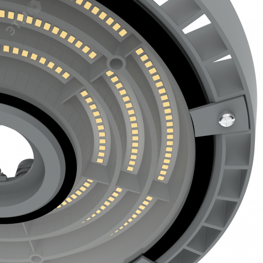 Светильник светодиодный ДСП-100Вт 5000К R2 GL 120 град. серый