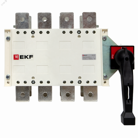 Рубильник-переключатель 630A 4P c рукояткой управления для прямой установки PowerSwitch EKF