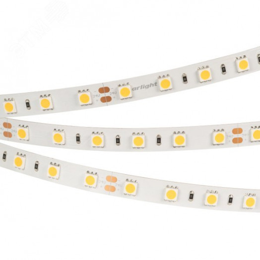 Лента RT 2-5000 24V Warm2700 2x (5060, 300 LED, LUX) (Arlight, 14.4 Вт/м, IP20)