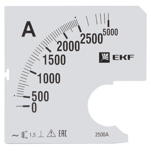 Шкала сменная для A961 2500/5А-1.5 PROxima EKF s-a961-2500